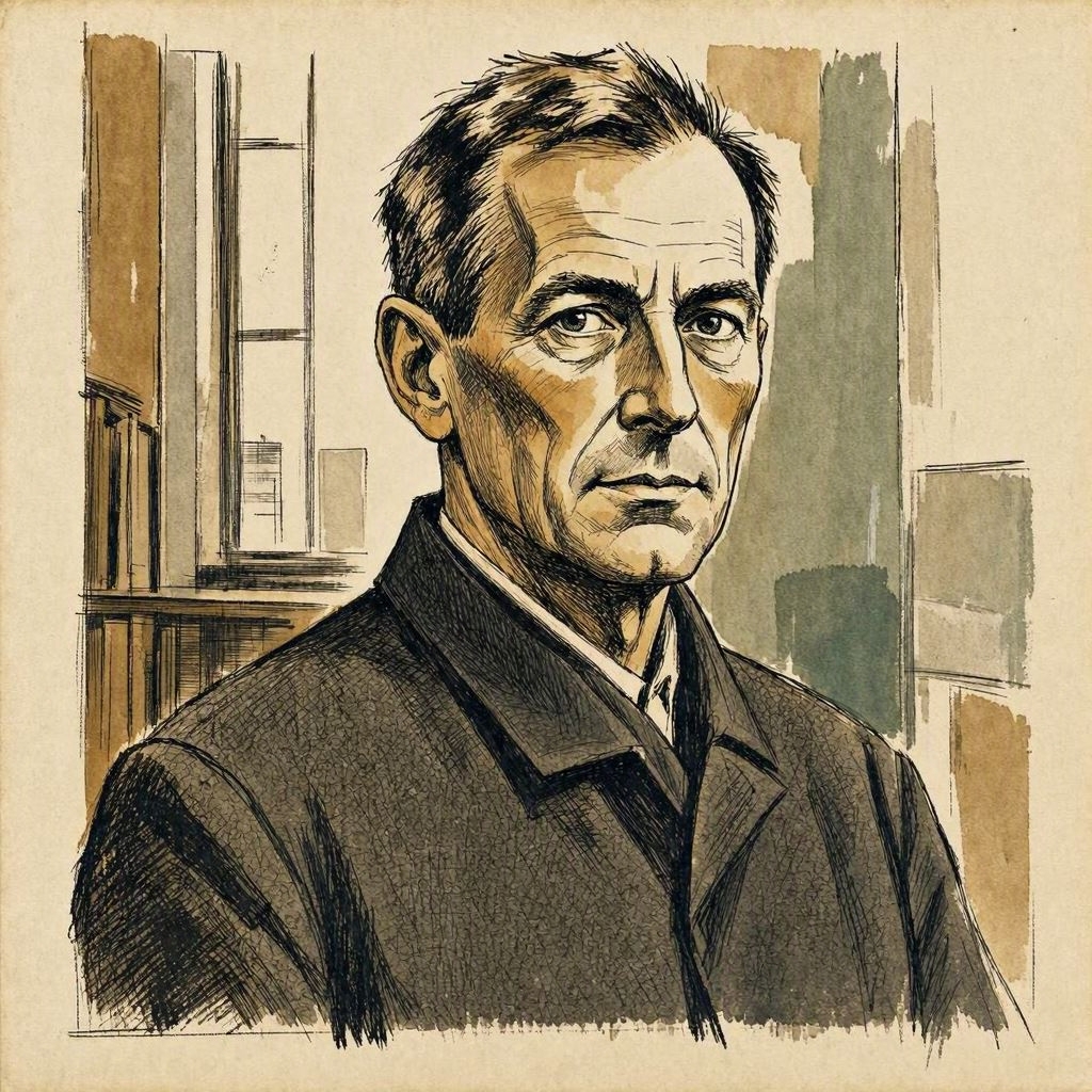 ein fiktives Selbstportrait im Stile von Claus Dieter Clausnitzer (nach den Vorstellungen und Halluzinationen der KI - MS Copilot generated image) - Mit KI erstellt - Microsoft Bing - Image Creator