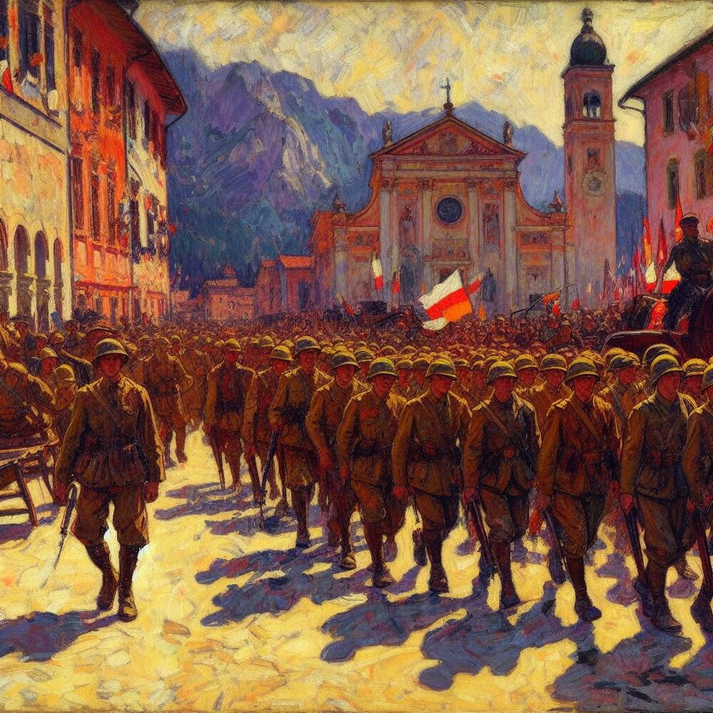 Corpo Polacco in Italia / Das polnische Korps in Italien - Mit KI erstellt - Microsoft Bing - Image Creator unterstützt von DALL·E 3