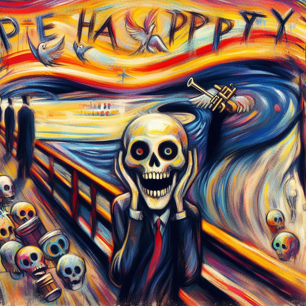 Die Happy (wie die KI es sich vorstellt) - Mit KI erstellt - Microsoft Bing - Image Creator unterstützt von DALL·E 3