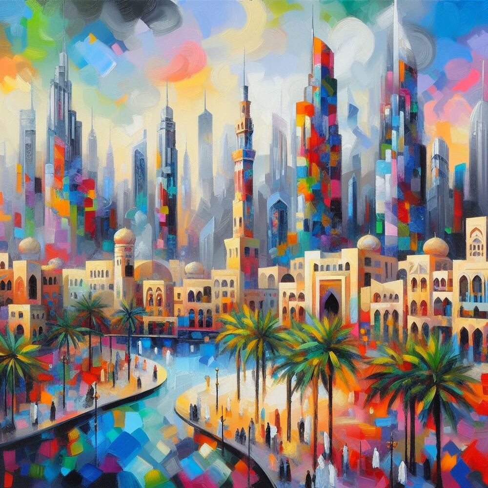 Dubai - Mit KI erstellt - Microsoft Bing - Image Creator unterstützt von DALL·E 3