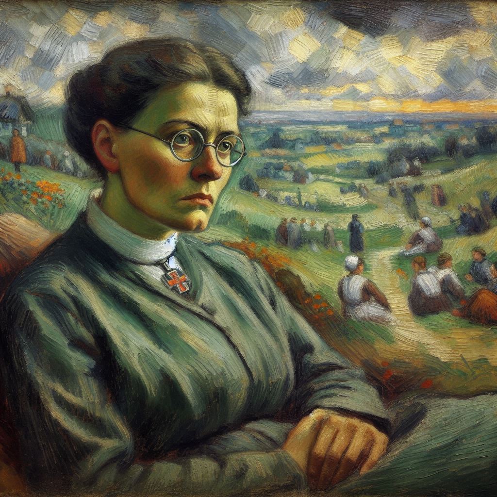 Edith Stein (wie die KI es sich vorstellt) - Mit KI erstellt - Microsoft Bing - Image Creator unterstützt von DALL·E 3