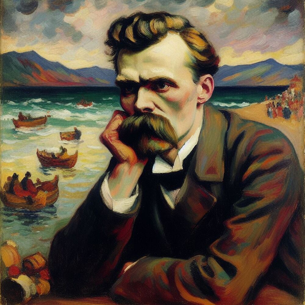 Friedrich Nietzsche - Mit KI erstellt - Microsoft Bing - Image Creator unterstützt von DALL·E 3
