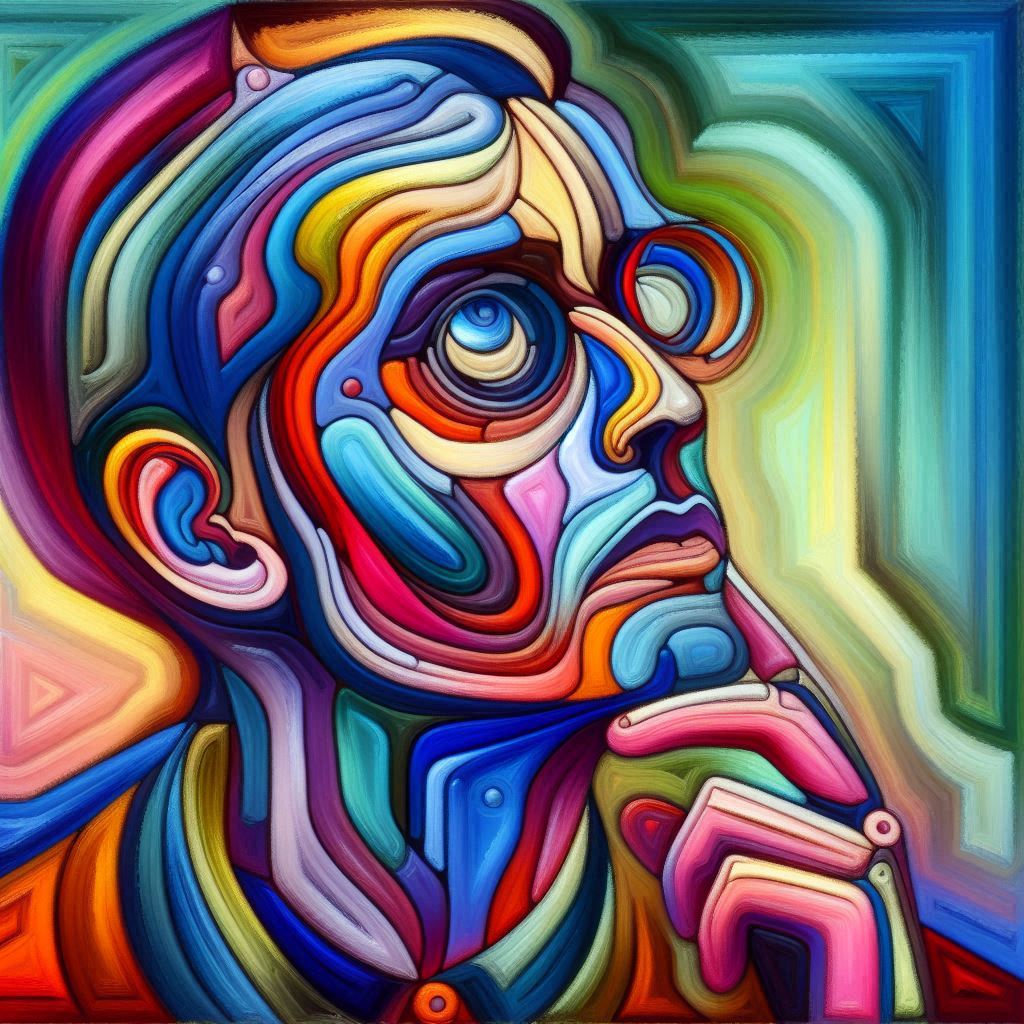 ein fiktives Selbstportrait im Stile von Hans Globke (nach den Vorstellungen und Halluzinationen der KI - MS Copilot generated image) - Mit KI erstellt - Microsoft Bing - Image Creator unterstützt von DALL·E 3