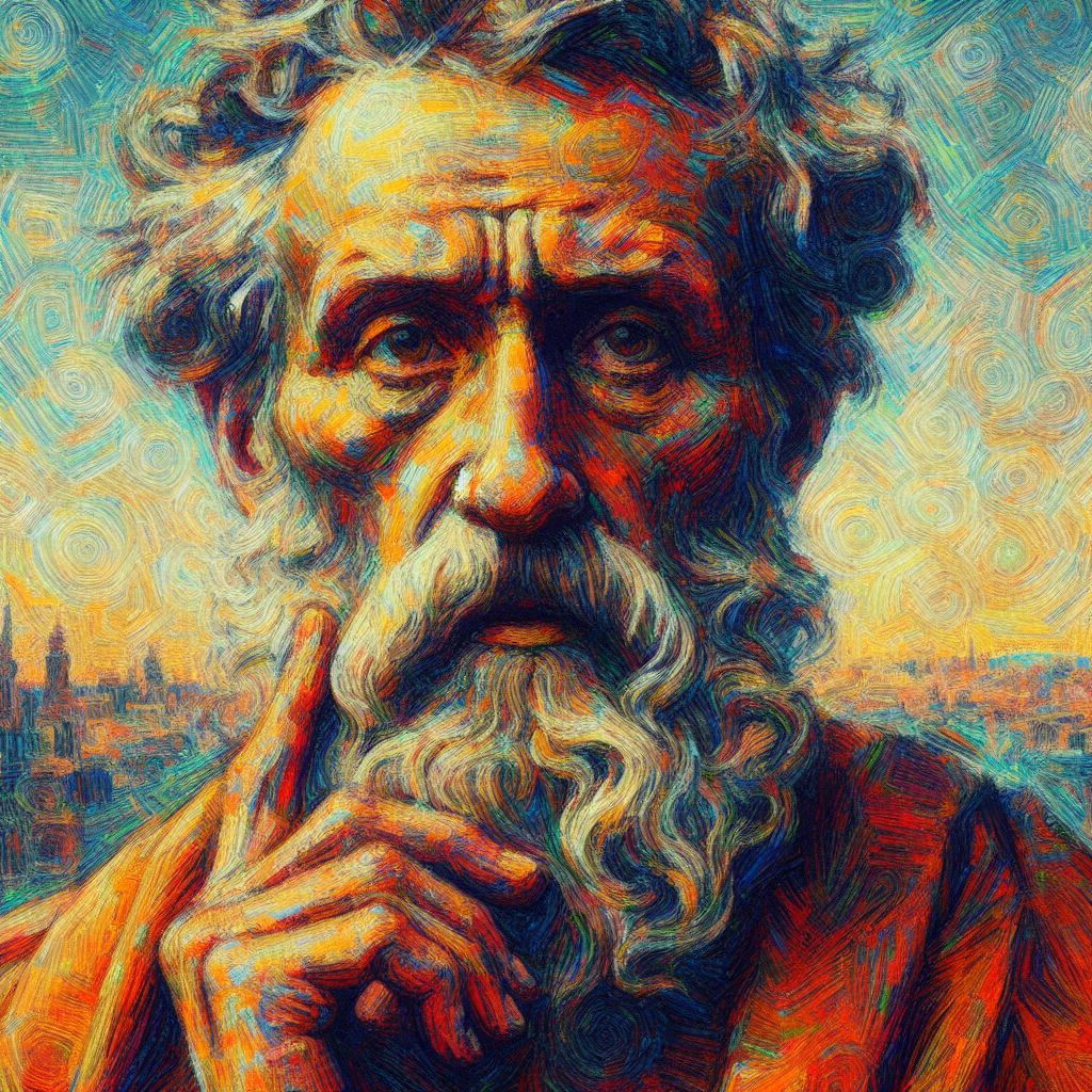 Hippokrates von Kos (nach den Vorstellungen und Halluzinationen der KI - Copilot generated image) - Mit KI erstellt - Microsoft Bing - Image Creator unterstützt von DALL·E 3