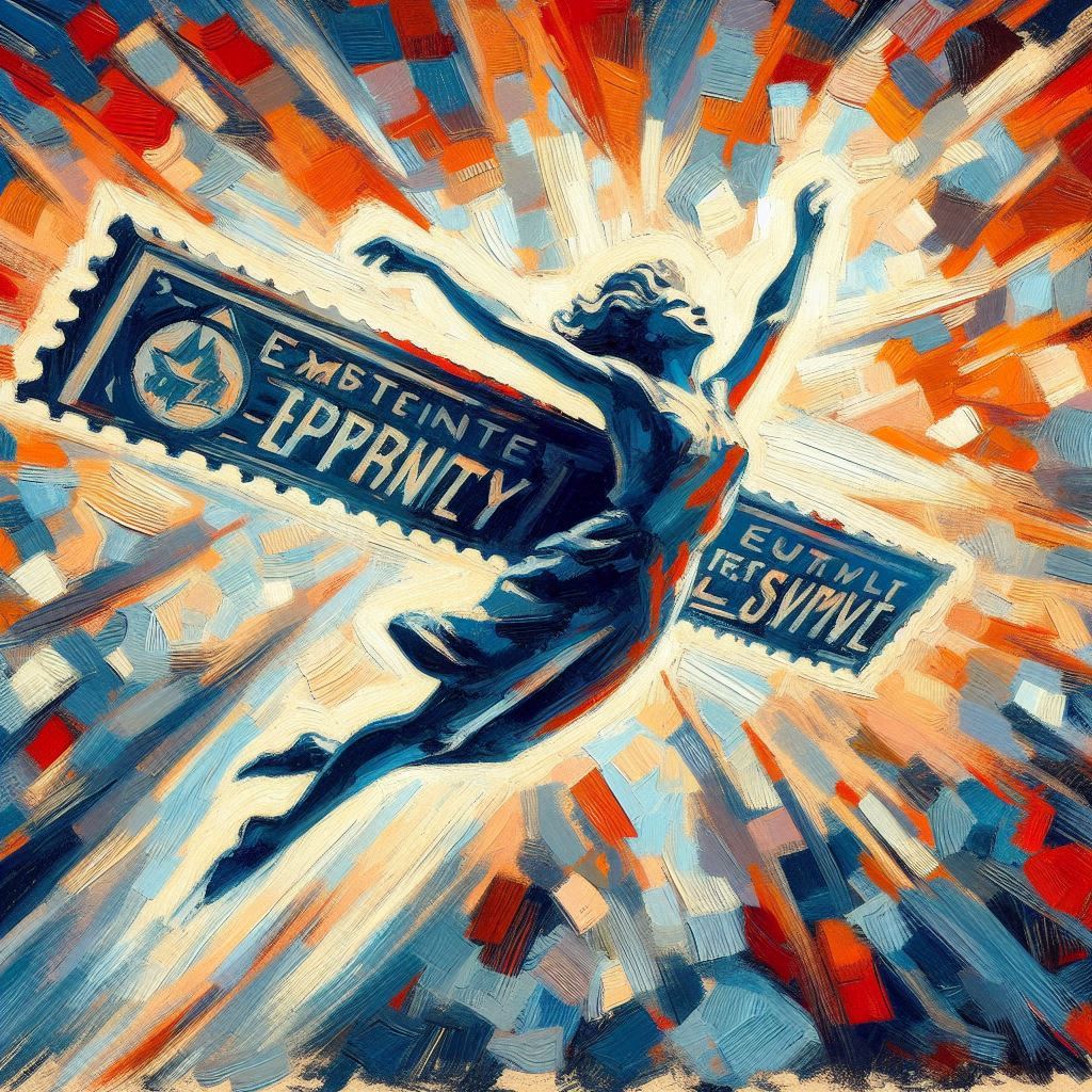 ein fiktives Selbstportrait im Stile von Inverted Jenny (nach den Vorstellungen und Halluzinationen der KI - MS Copilot generated image) - Mit KI erstellt - Microsoft Bing - Image Creator unterstützt von DALL·E 3