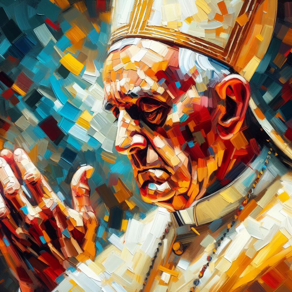 Johannes Paul II. - Mit KI erstellt - Microsoft Bing - Image Creator unterstützt von DALL·E 3