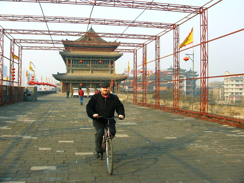 In Xian auf der Stadtmauer - © 2004 Stephan Jürgens