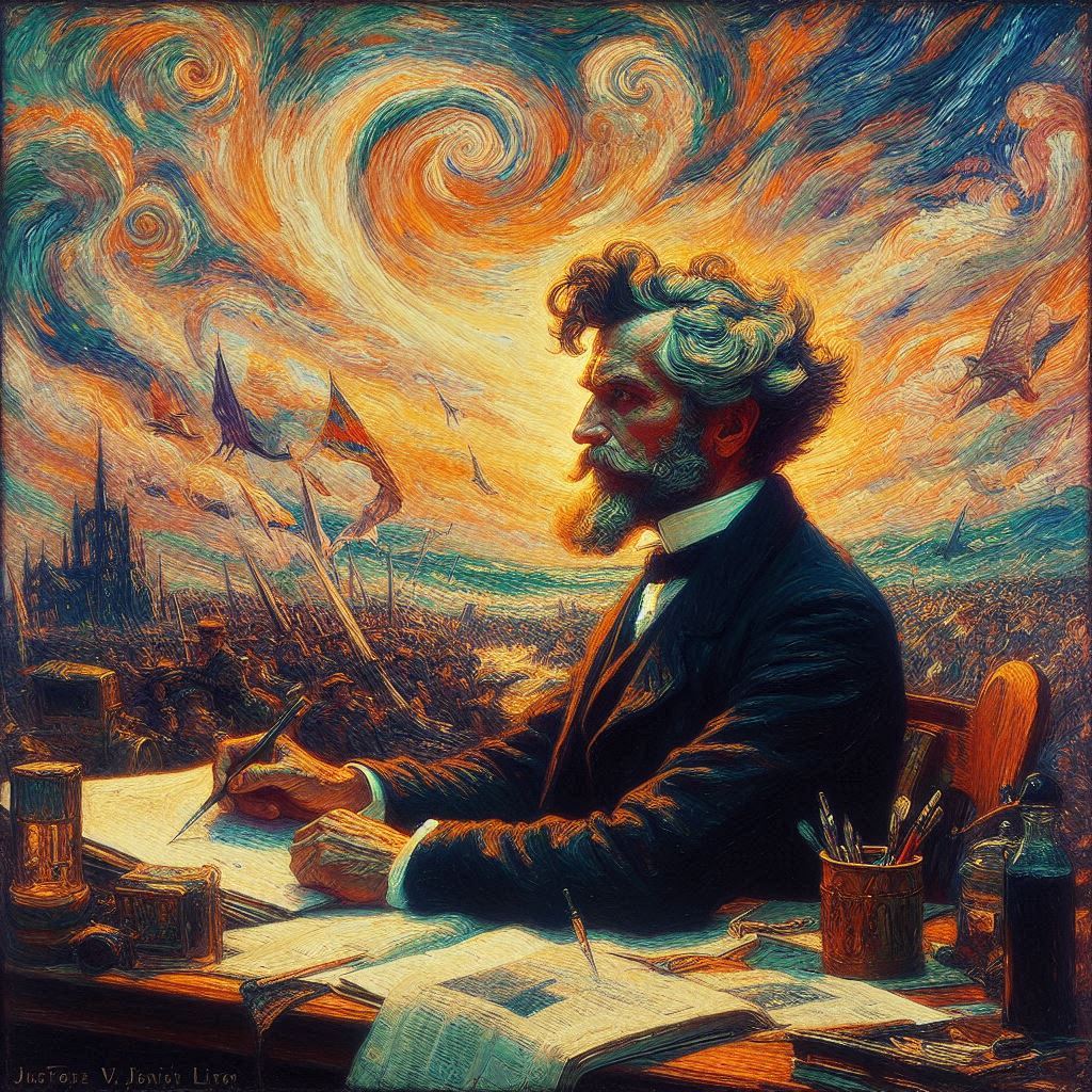Justus von Liebig (nach den Vorstellungen und Halluzinationen der KI - Copilot generated image) - Mit KI erstellt - Microsoft Bing - Image Creator unterstützt von DALL·E 3