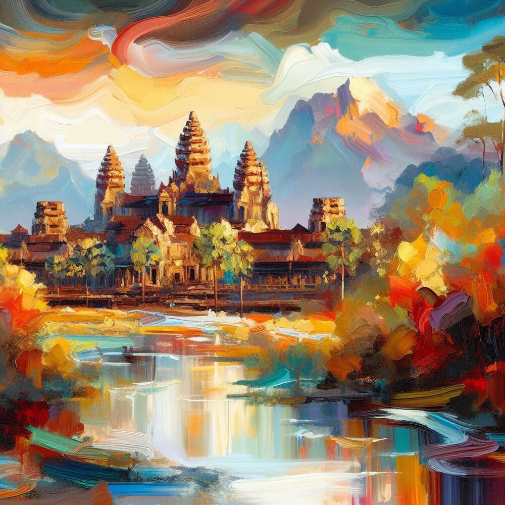 Kambodscha - Mit KI erstellt - Microsoft Bing - Image Creator unterstützt von DALL·E 3