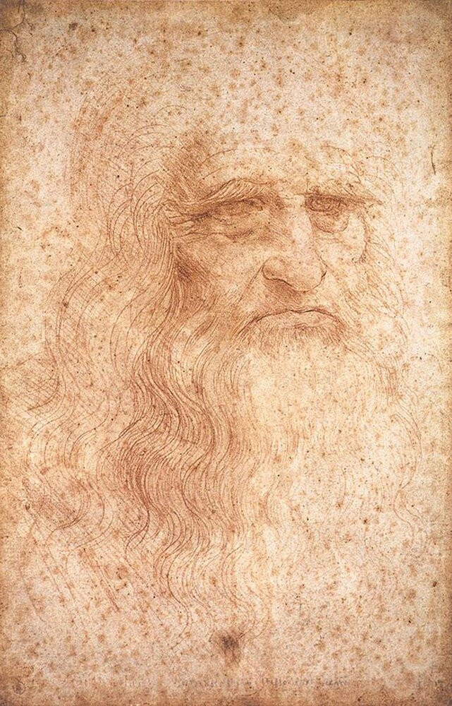 Leonardo Da Vinci - sogenanntes Selbstbildnis - Von Leonardo da Vinci - https://www.latitudinex.com/europa/leonardo-valle-della-loira-rinascimento.htmlWeb Gallery of Art:   Abbild  Info about artwork, Gemeinfrei, https://commons.wikimedia.org/w/index.php?curid=15497207