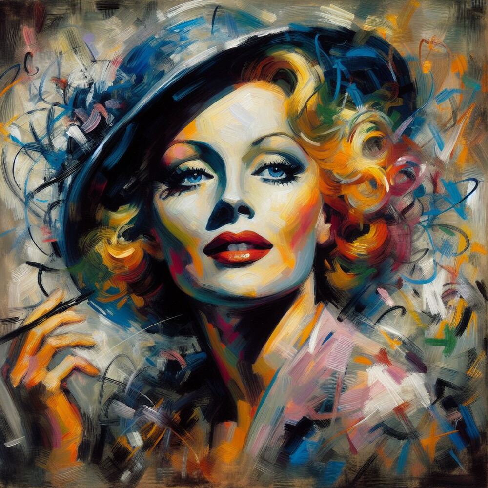 Marlene Dietrich - Mit KI erstellt - Microsoft Bing - Image Creator unterstützt von DALL·E 3