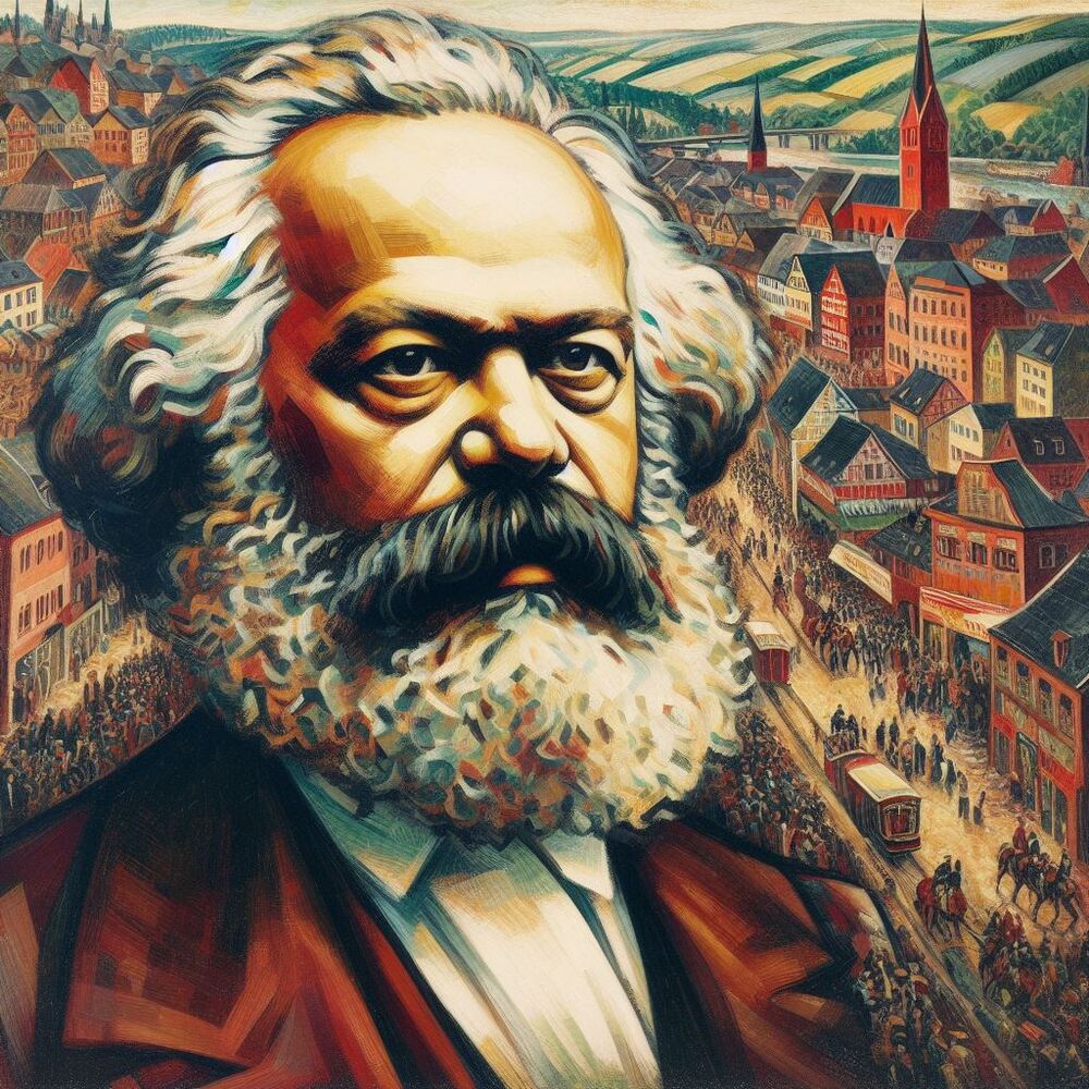 Karl Marx - Mit KI erstellt - Microsoft Bing - Image Creator unterstützt von DALL·E 3