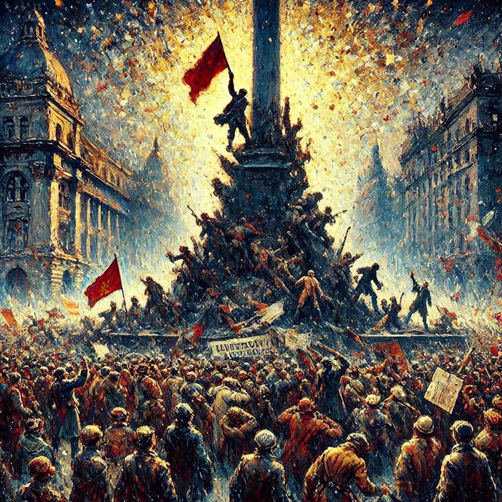 Novemberrevolution (wie die KI es sich vorstellt) - Mit KI erstellt - Microsoft Bing - Image Creator unterstützt von DALL·E 3