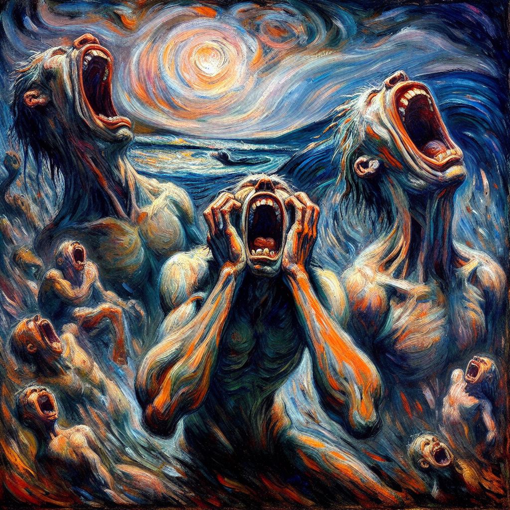 Primal Scream (wie die KI es sich vorstellt) - Mit KI erstellt - Microsoft Bing - Image Creator unterstützt von DALL·E 3