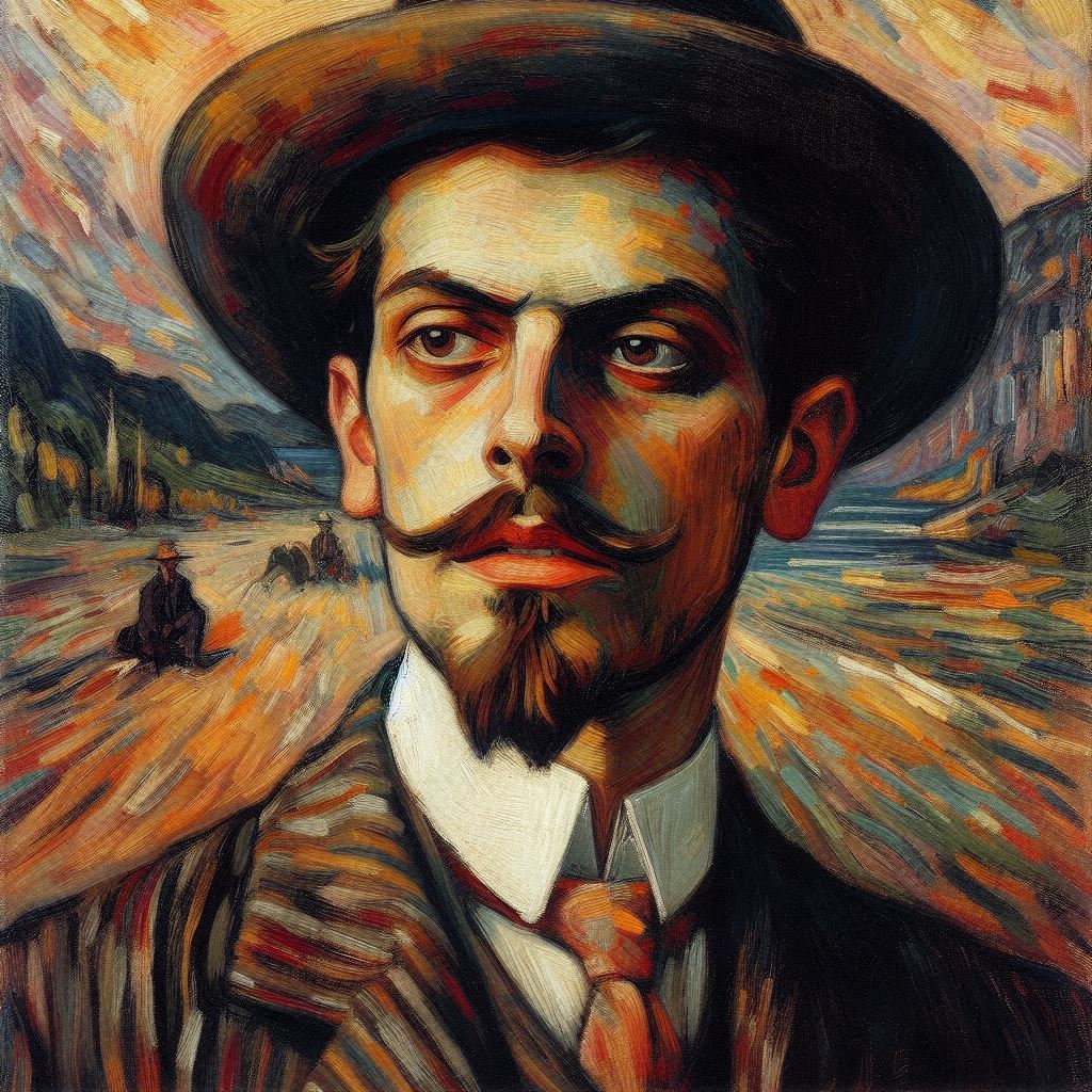 Rodolfo Valentino - AI generated manifest