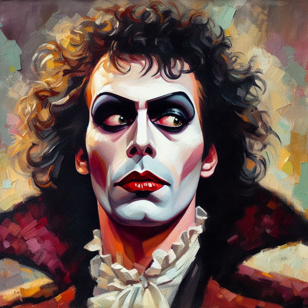 Tim Curry - AI generated manifest