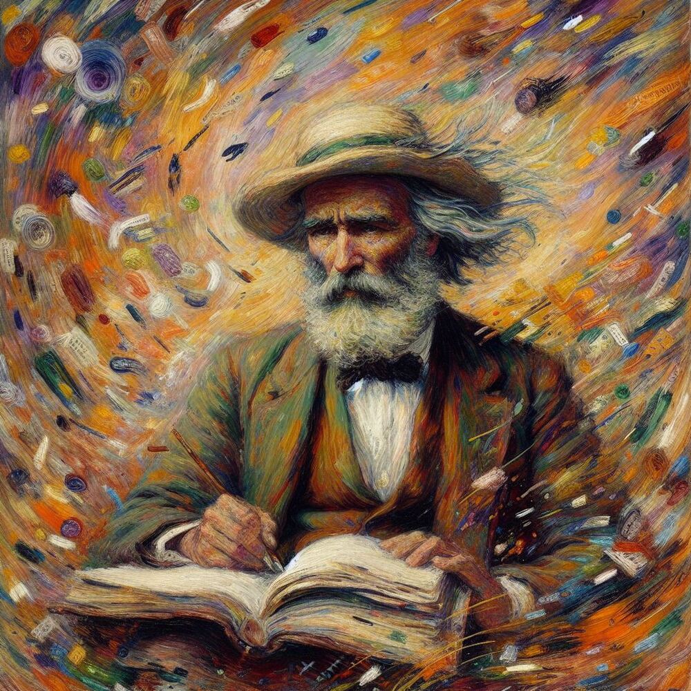 Walt Whitman - Mit KI erstellt - Microsoft Bing - Image Creator unterstützt von DALL·E 3