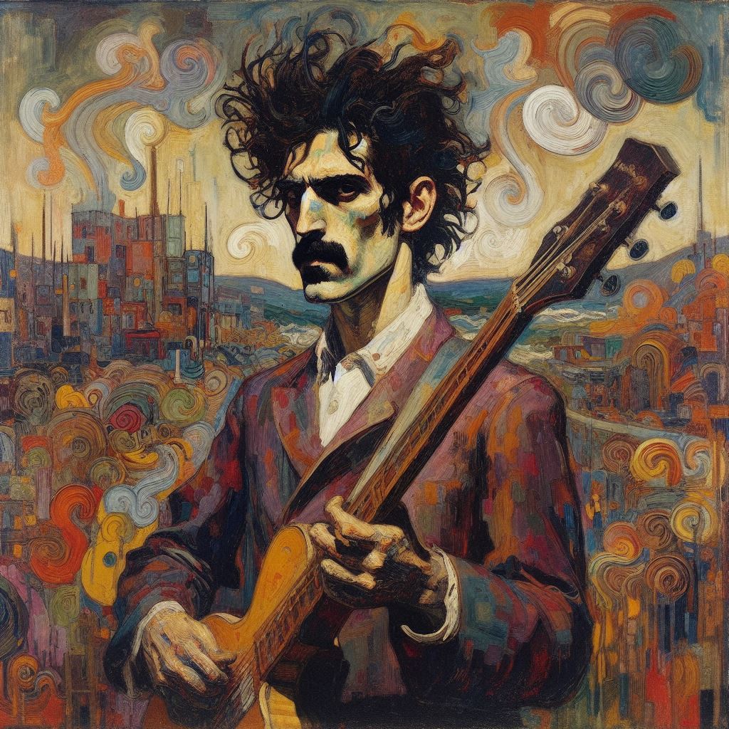 Frank Zappa (wie die KI es sich vorstellt) - Mit KI erstellt - Microsoft Bing - Image Creator unterstützt von DALL·E 3